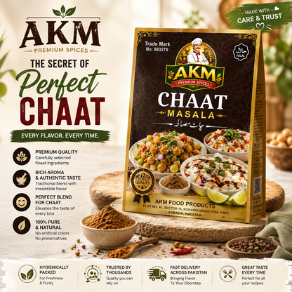 AKM Premium Chaat Masala 1KG – Restaurant-Style Tangy & Spicy Seasoning for Chaat, Fruit, Fries & Snacks