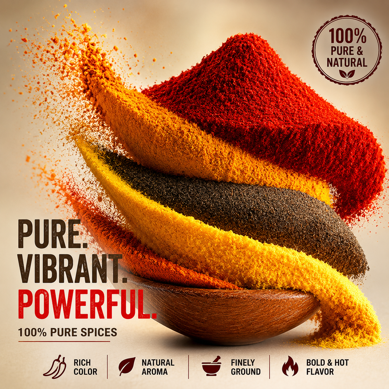 🌶️ The Spice Way Premium Cayenne Pepper Powder 224GM – 100% Pure, Hot & Flavorful