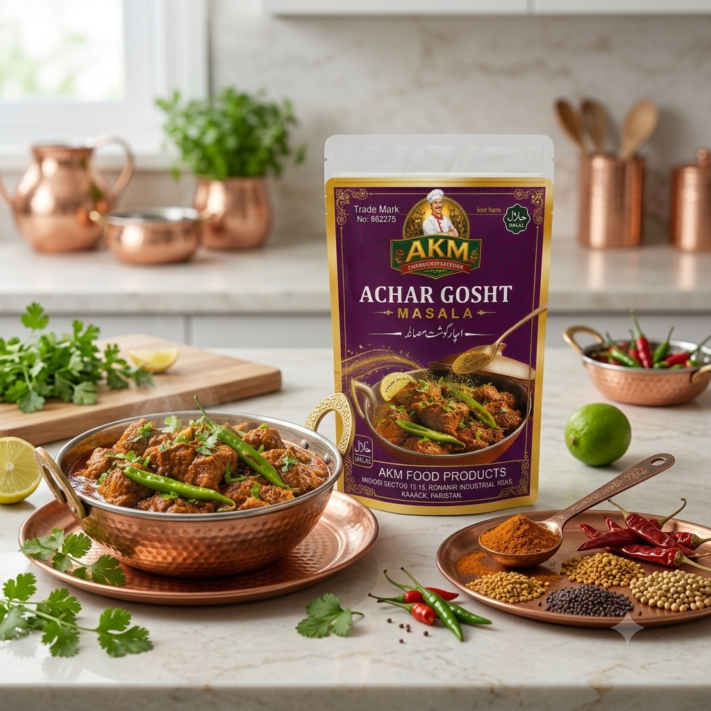 🍽️ The Secret to Authentic Achari Gosht – AKM™ Premium Spice Blend | 1KG