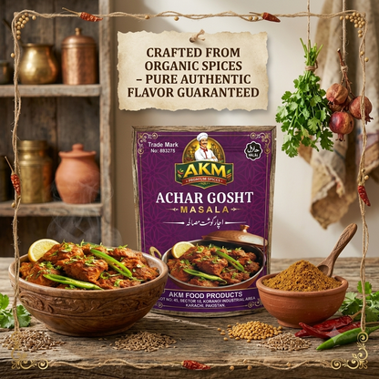 🍽️ The Secret to Authentic Achari Gosht – AKM™ Premium Spice Blend | 1KG