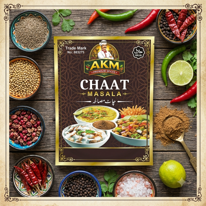 AKM Premium Chaat Masala 1KG – Restaurant-Style Tangy & Spicy Seasoning for Chaat, Fruit, Fries & Snacks