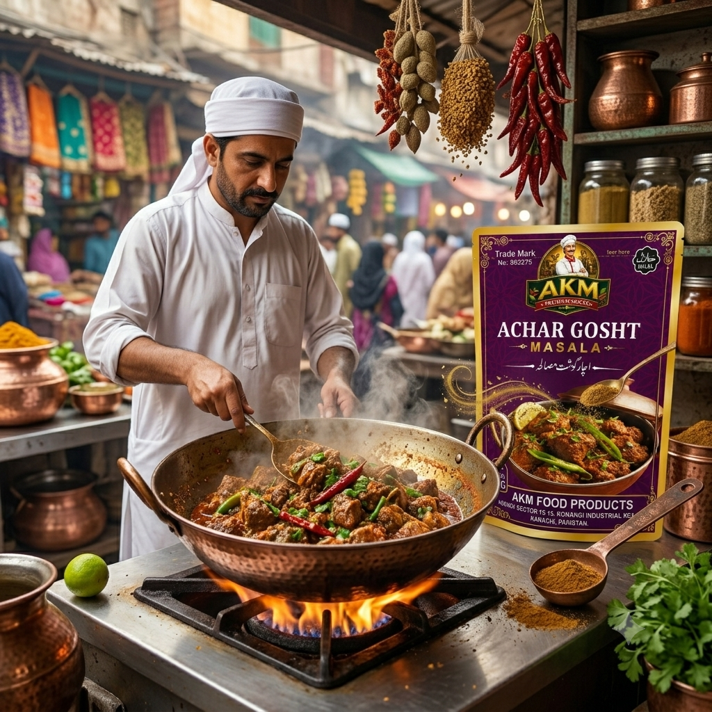🍽️ The Secret to Authentic Achari Gosht – AKM™ Premium Spice Blend | 1KG
